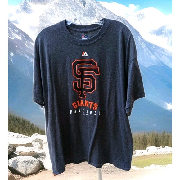 Majestic Other - San Francisco Giants Baseball Shirt Mens‎ XL Rise To Victory -Charcoal Heather